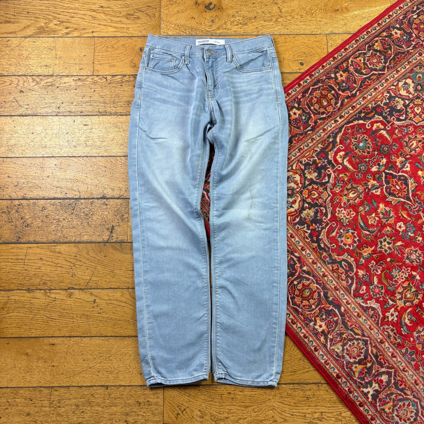 Vintage Levis Slim Blue Denim Jeans - 30