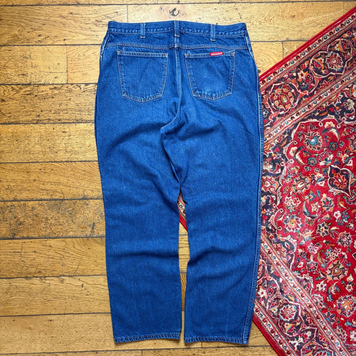 Vintage Dickies Workwear Carpenter Baggy Blue Jeans - 38R