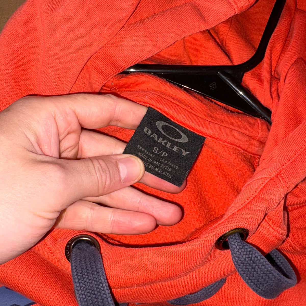 Oakley Orange Hoodie Sweatshirt - S
