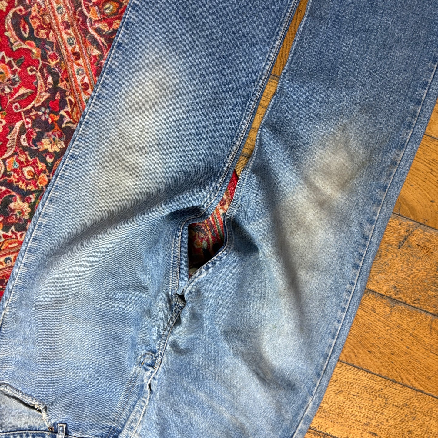 Vintage Levis 501 Straight Blue Denim Jeans - 36S