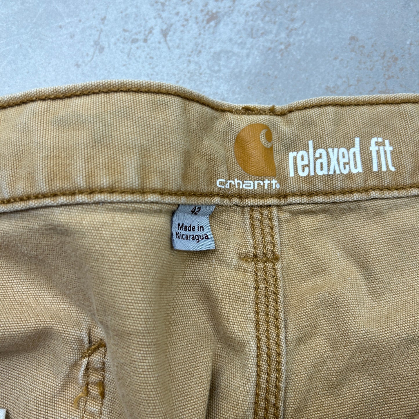 Vintage Carhartt Workwear Baggy Brown Carpenter Shorts - 42