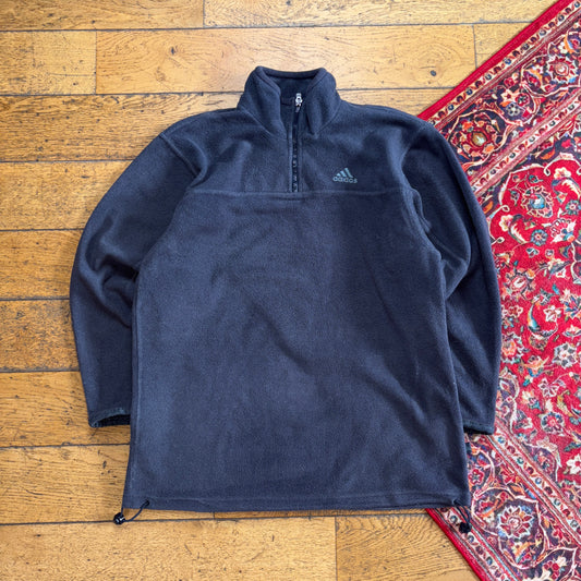 Vintage 90s Adidas Grey Fleece Embroidered Sweatshirt - M