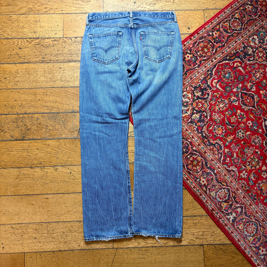 Vintage Levis Straight Blue Denim Jeans - 33R