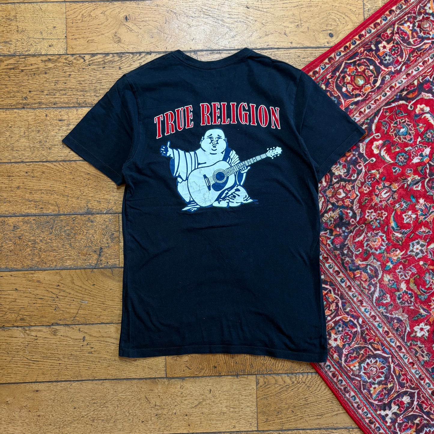 Vintage True Religion Black Graphic T-Shirt - XS