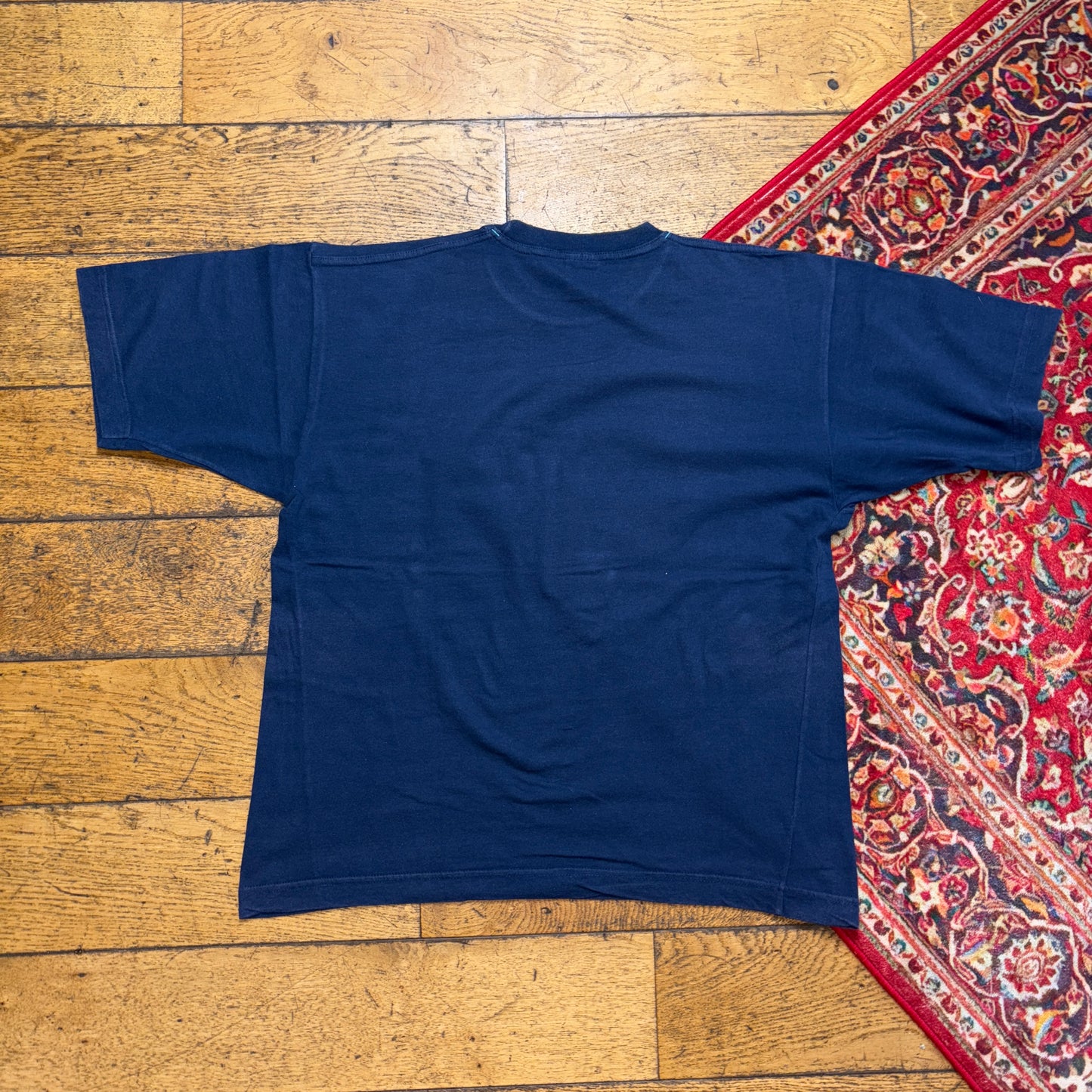 Vintage Navy Sailing Yacht Boat Boxy Marine Graphic T-Shirt - S