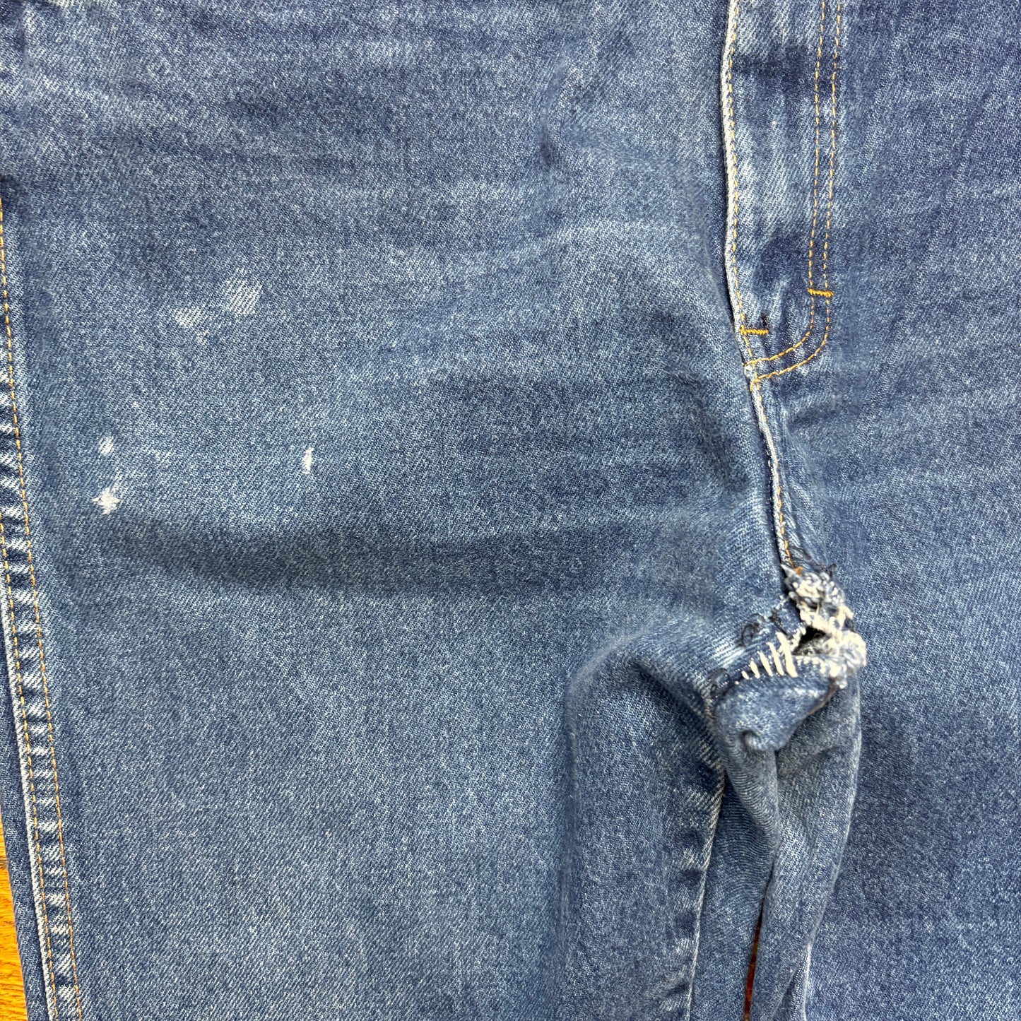 Vintage Dickies Workwear Carpenter Baggy Blue Jeans - 38L