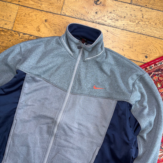 Vintage Nike Grey Tracksuit Track Shell Windbreaker Jacket - XL