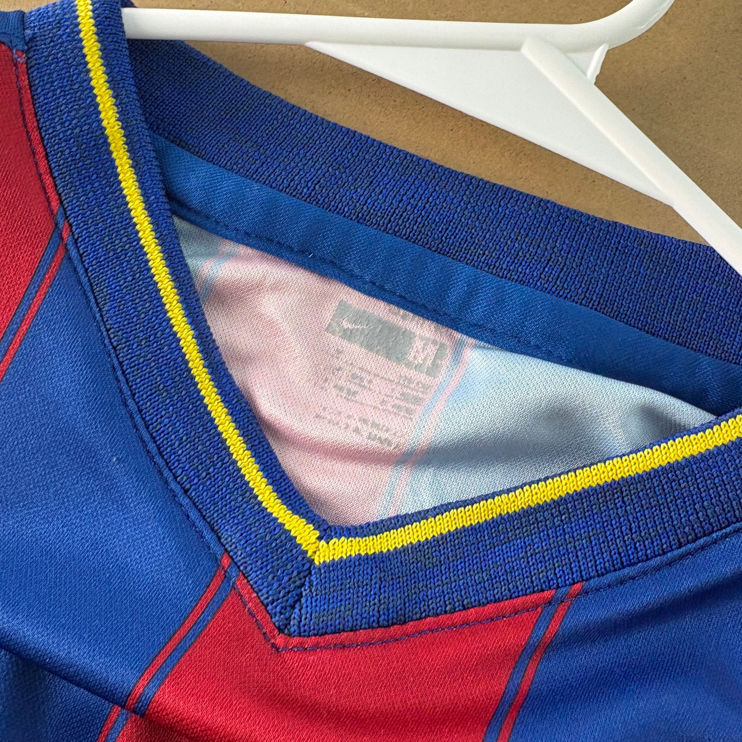 FC Barcelona Ibrahimovic Stripe Long Sleeve Blue Red Football Shirt - S