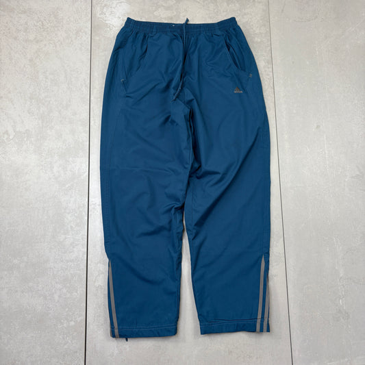 Vintage Adidas Blue Baggy Tracksuit Sweatpants Track Pants Bottoms - S