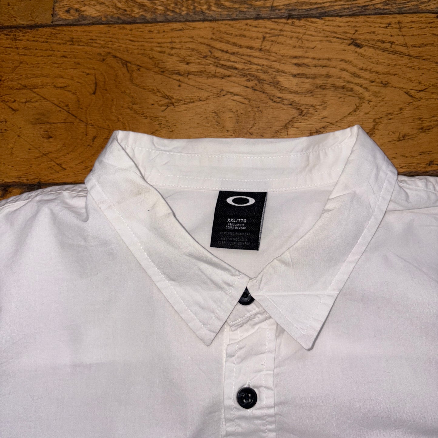 Vintage Oakley White Shirt - 2XL