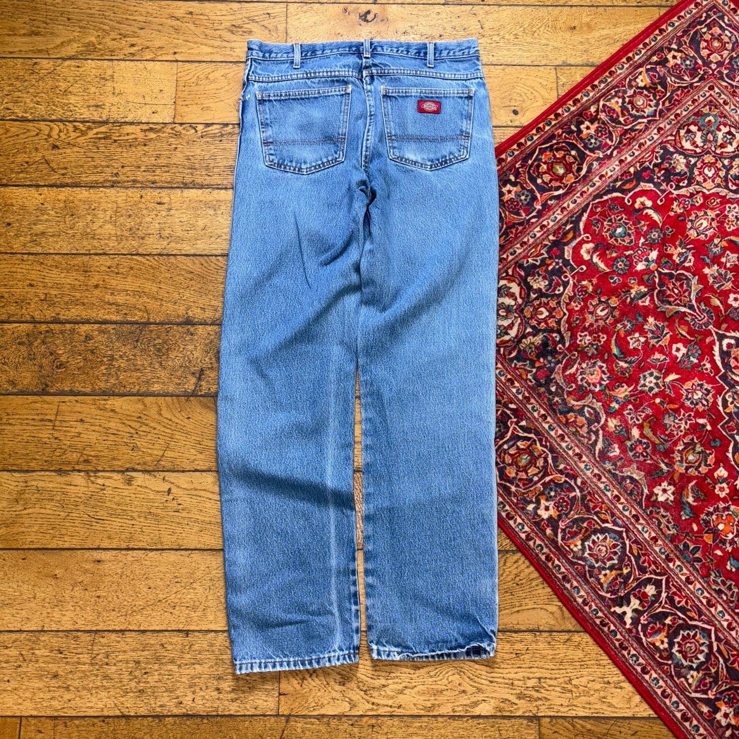 Vintage Dickies Workwear Carpenter Straight Blue Jeans - 33L