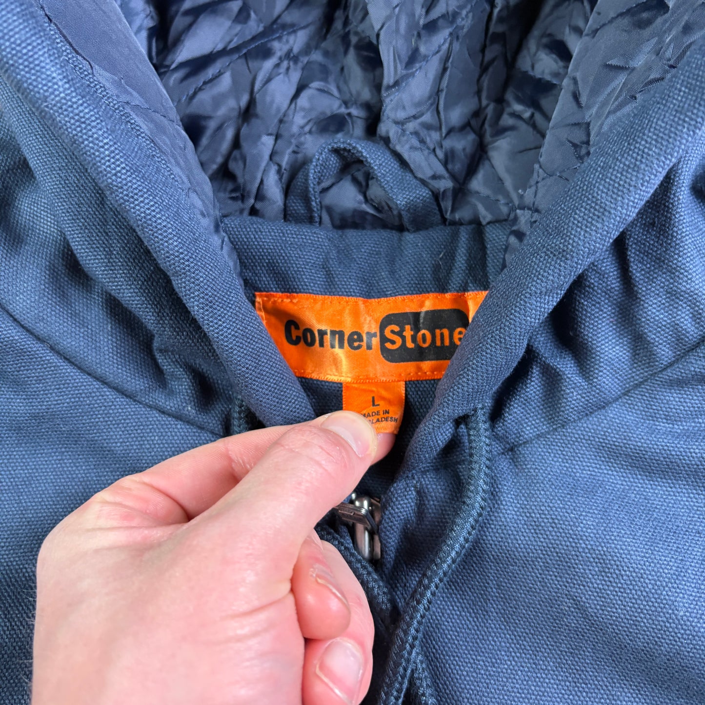 Vintage Navy Workwear Carhartt Active Style Jacket - L