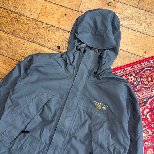 Vintage Mountain Hardwear Grey Goretex Waterproof Hiking Gorpcore Jacket Coat XL