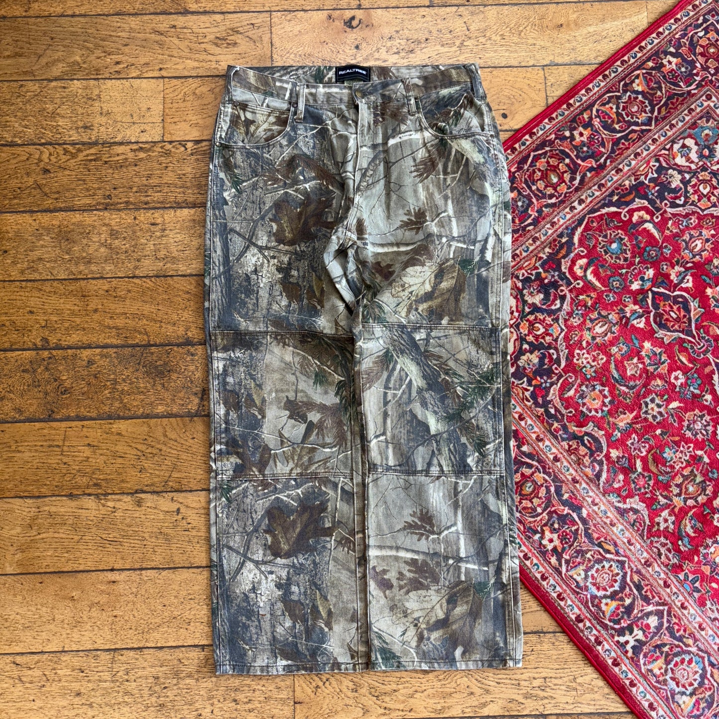 Vintage Real Tree Camo Green Hunting Workwear Trousers - 36R