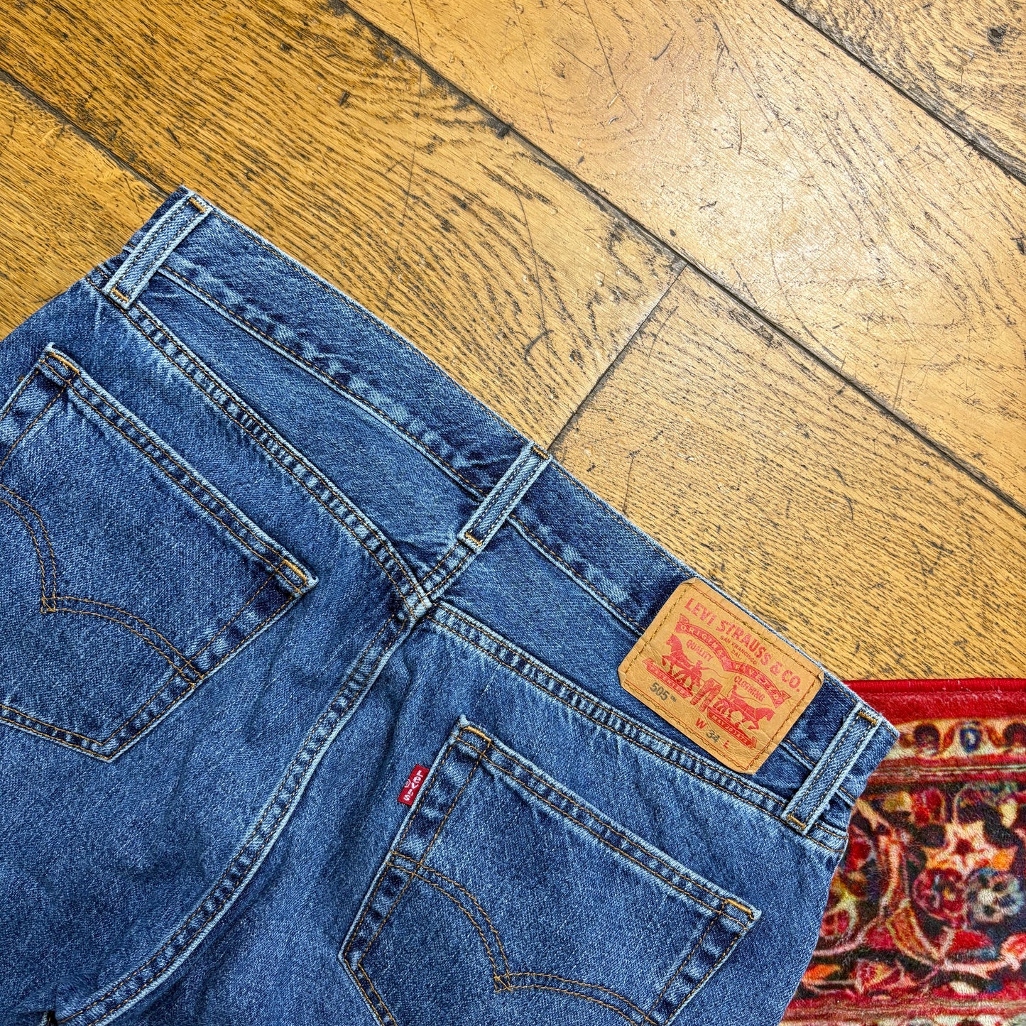 Vintage Levis 505 Blue Denim Shorts - 34