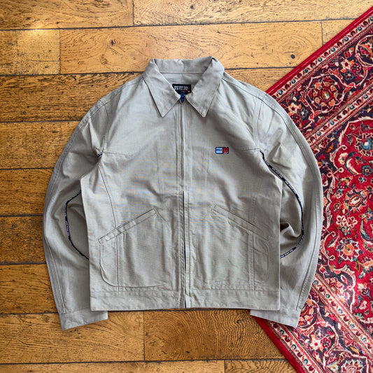 Vintage BSA Brown Cream Workwear Detroit Harrington Jacket - S