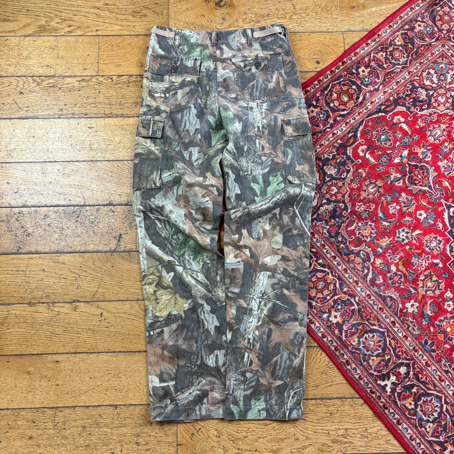 Vintage Real Tree Camo Green Hunting Workwear Trousers - 30