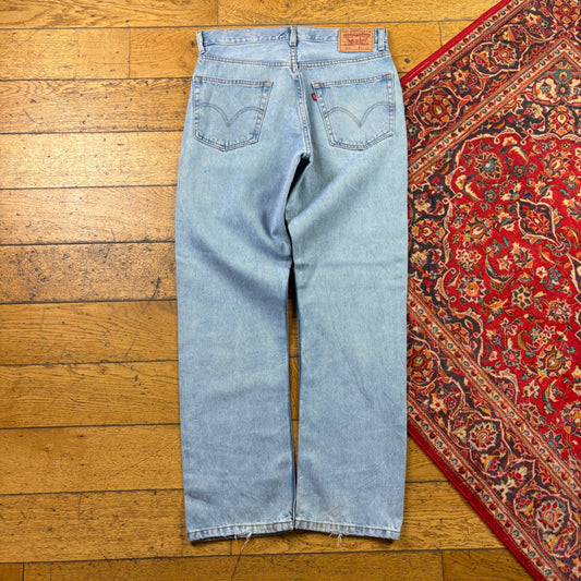 Vintage Levis 505 Straight Blue Denim Jeans - 34
