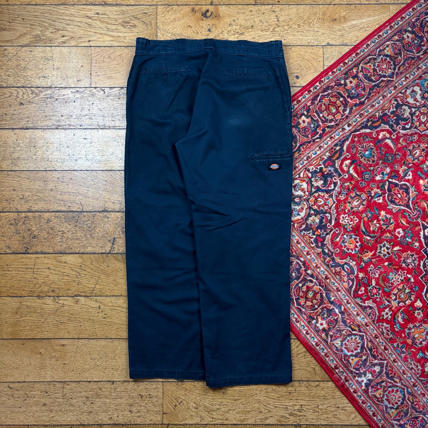 Vintage Dickies 874 Navy Baggy Skate Chino Trousers - 34