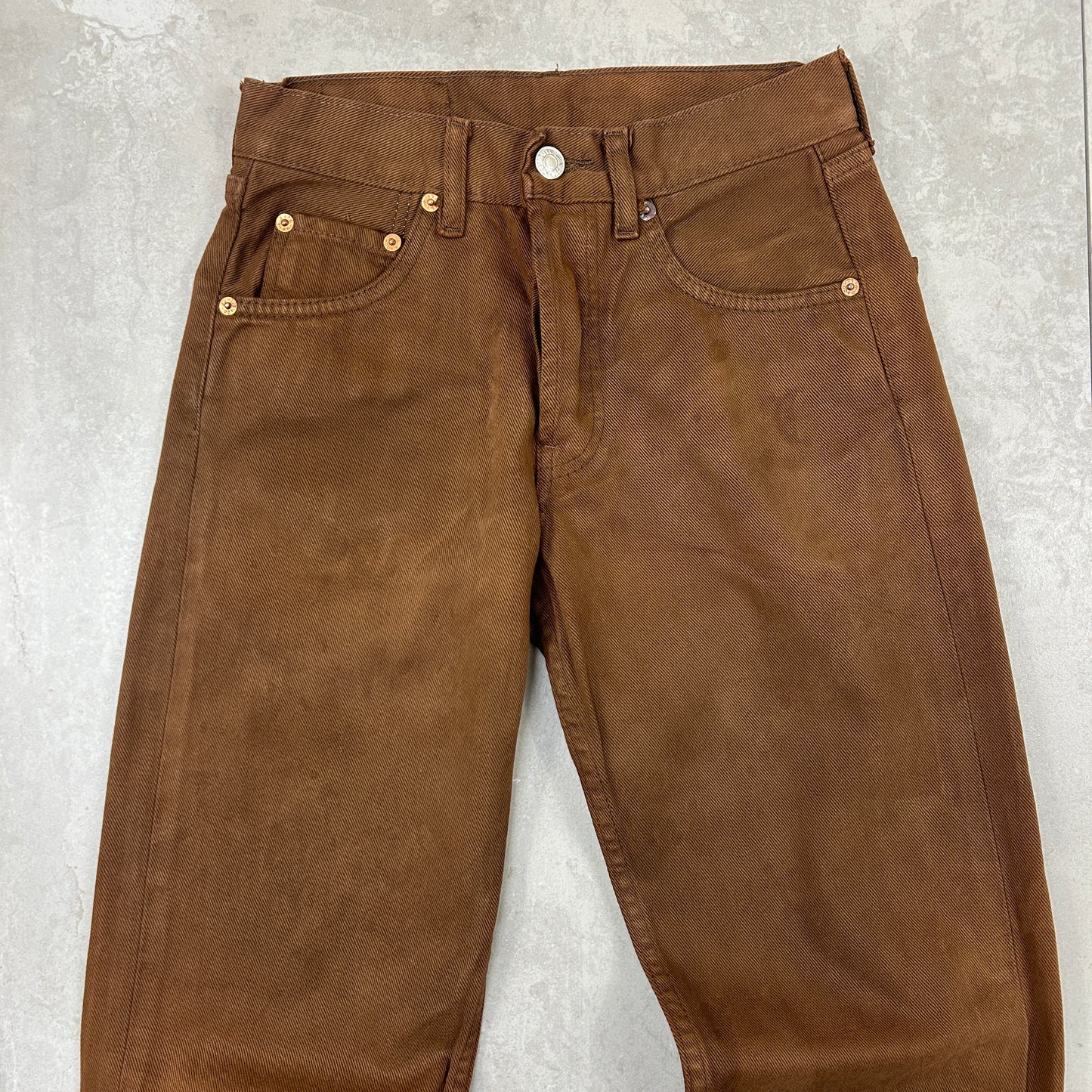 Vintage Levis 501 Straight Brown Denim Jeans - 26 / size 6
