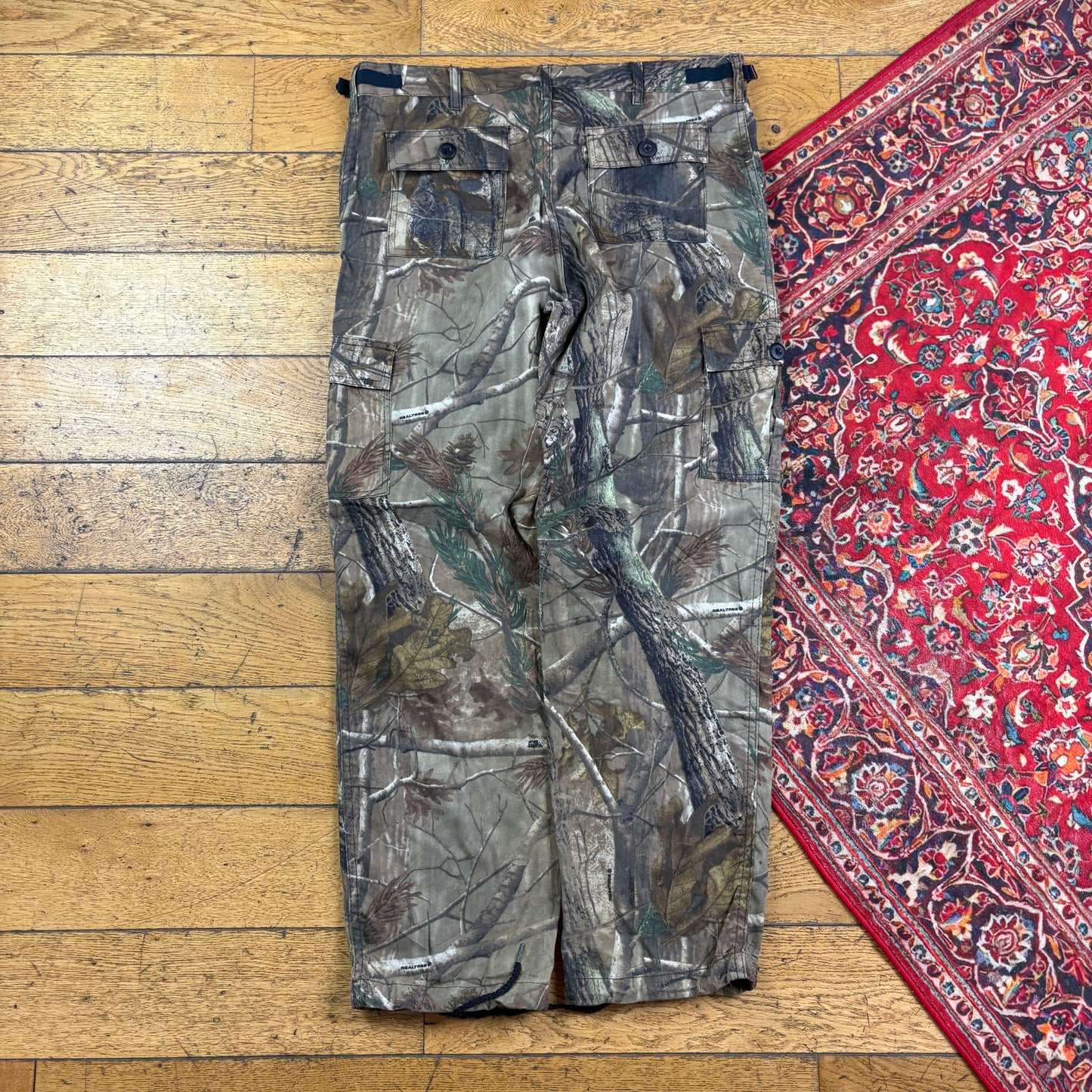 Vintage Real Tree Camo Green Hunting Workwear Trousers - 36