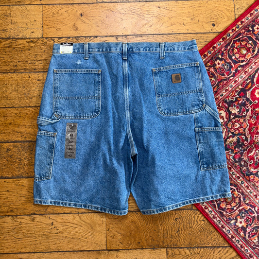 New With tags Carhartt Blue Workwear Baggy Carpenter Jorts Shorts - 42