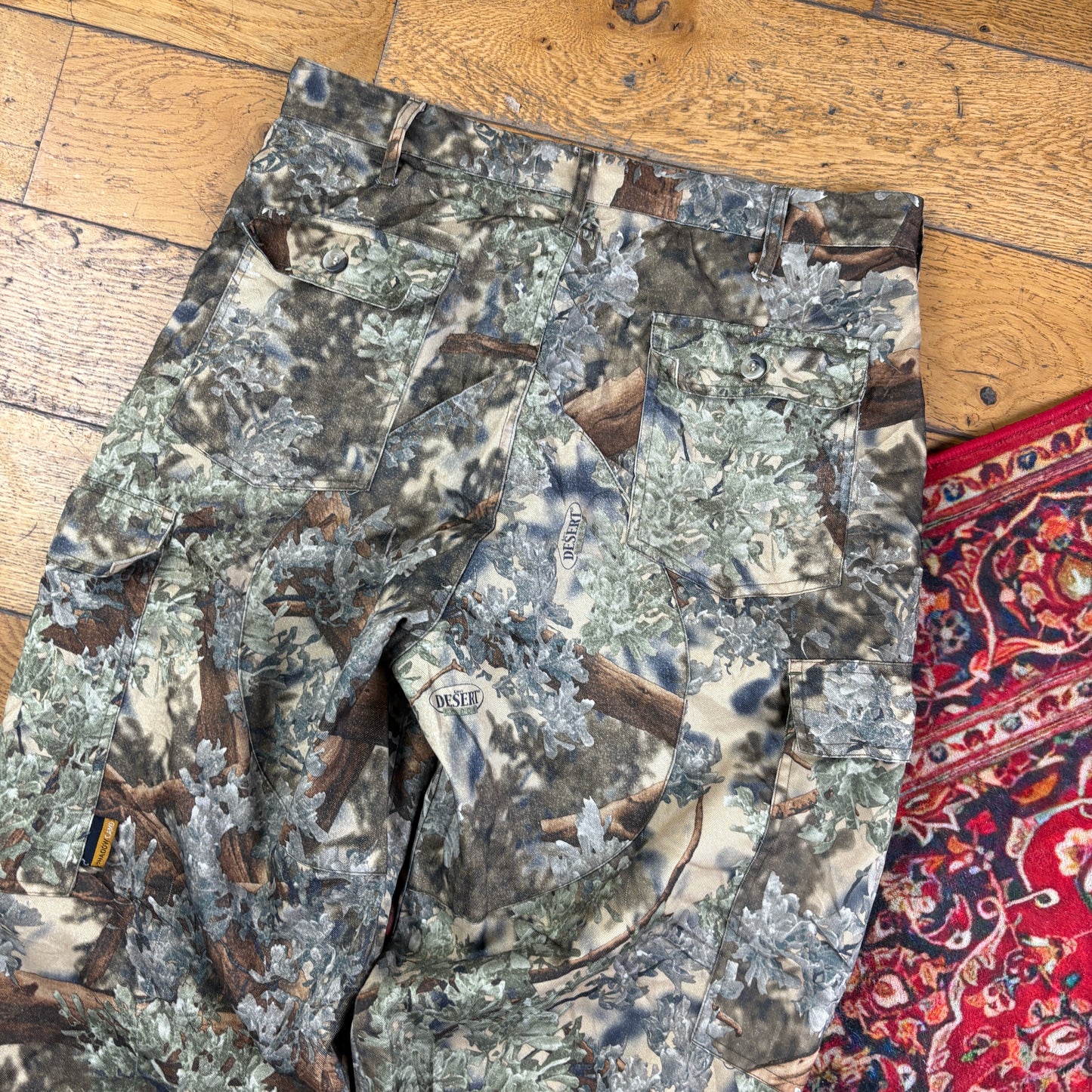 Vintage Real Tree Camo Green Hunting Workwear Trousers - 32