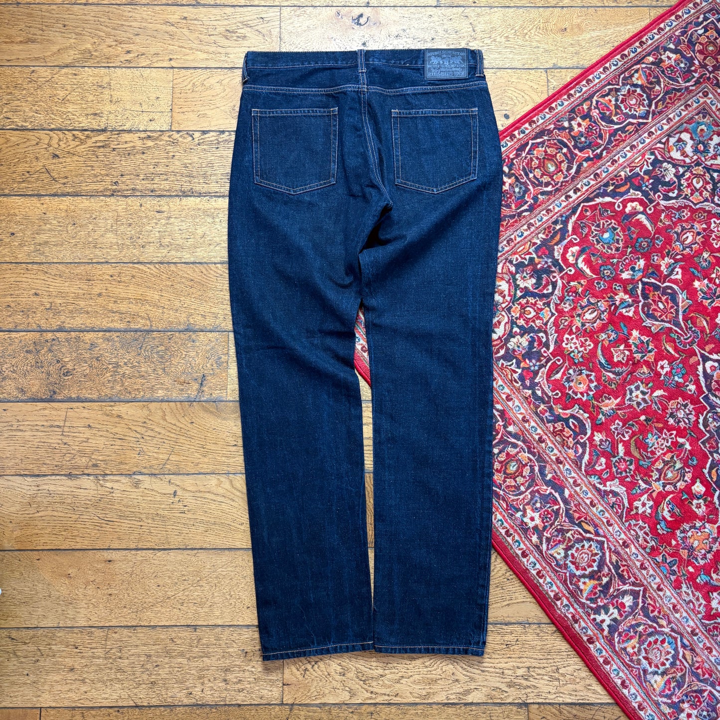 Vintage Stussy Dark Blue Indigo Slim Fit Jeans - 34R