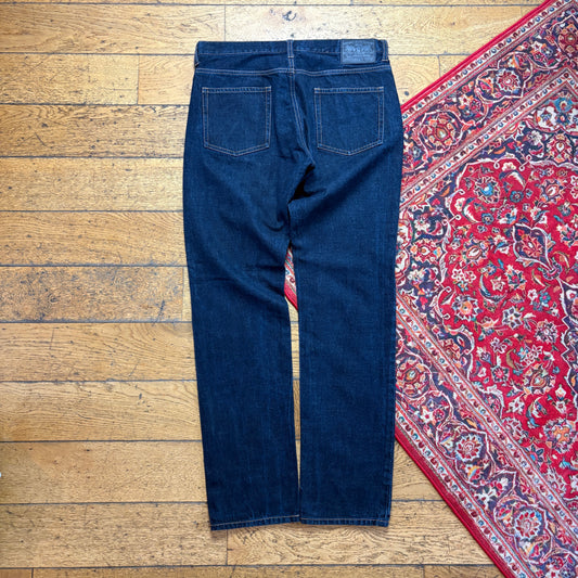 Vintage Stussy Dark Blue Indigo Slim Fit Jeans - 34R
