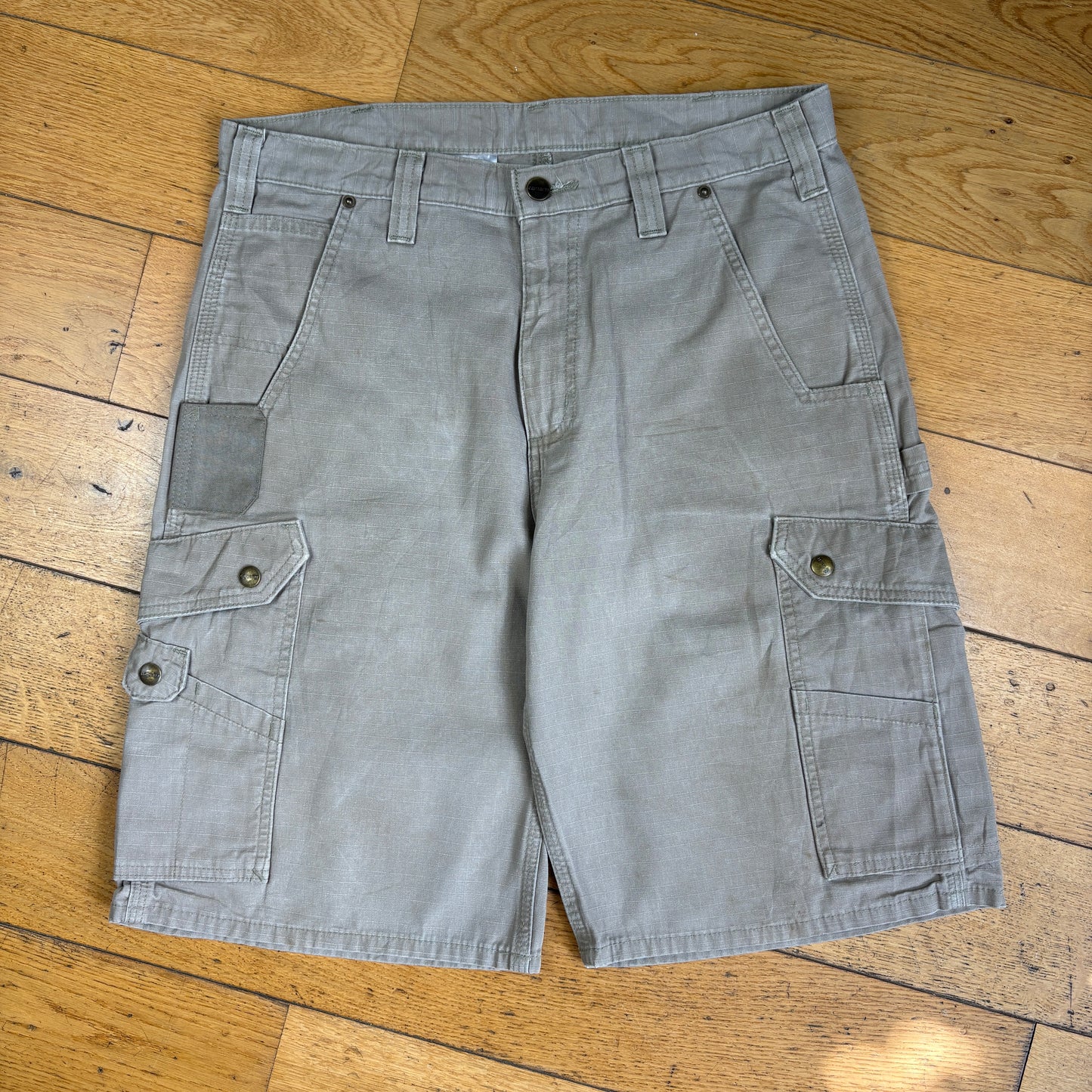 Vintage Carhartt Brown Workwear Baggy Carpenter Shorts - 34