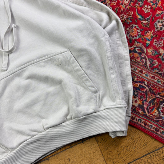 Vintage Adidas Cream Heavyweight Boxy Embroidered Sweatshirt - M