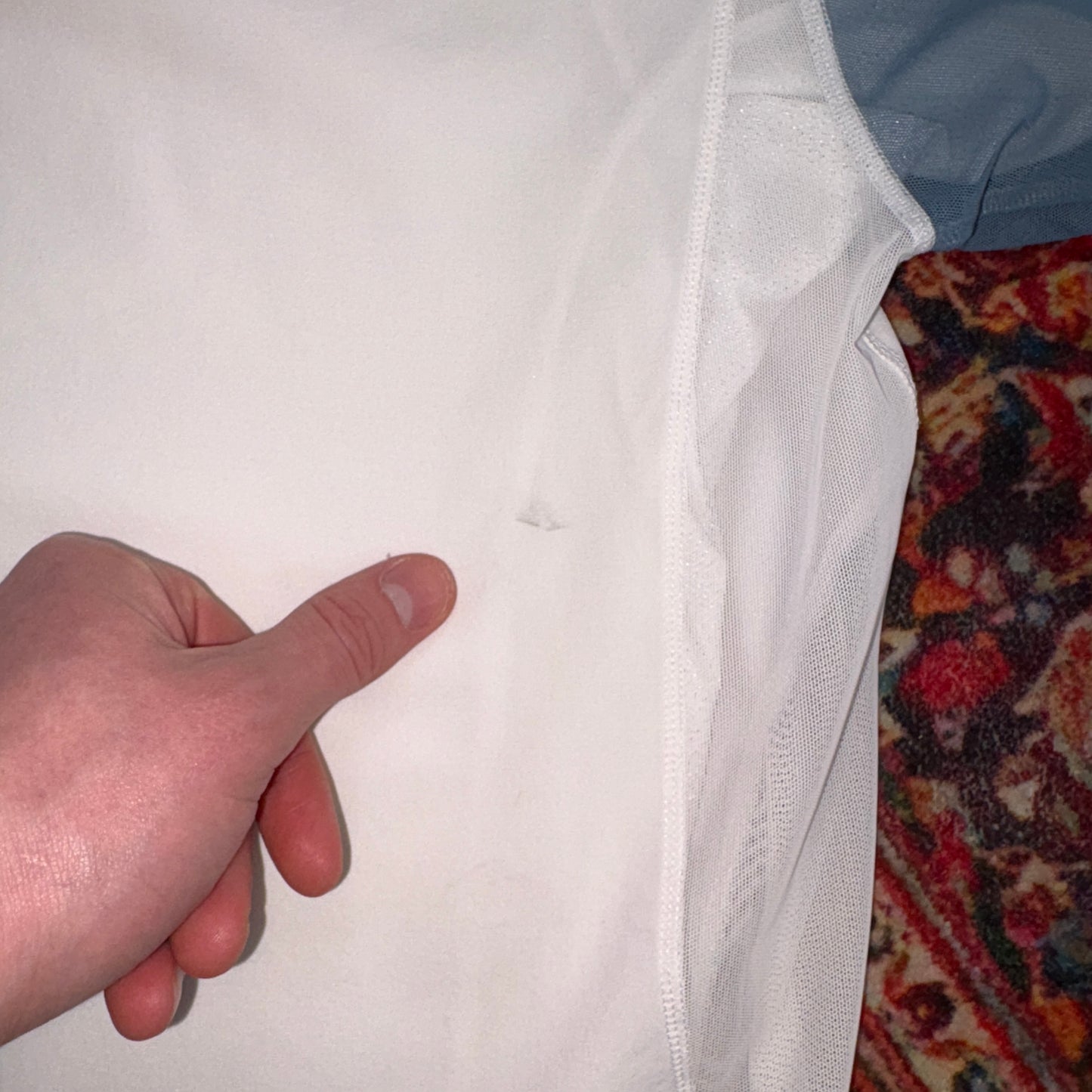 Vintage Y2K Nike Court White Double Layer Polo Shirt - M