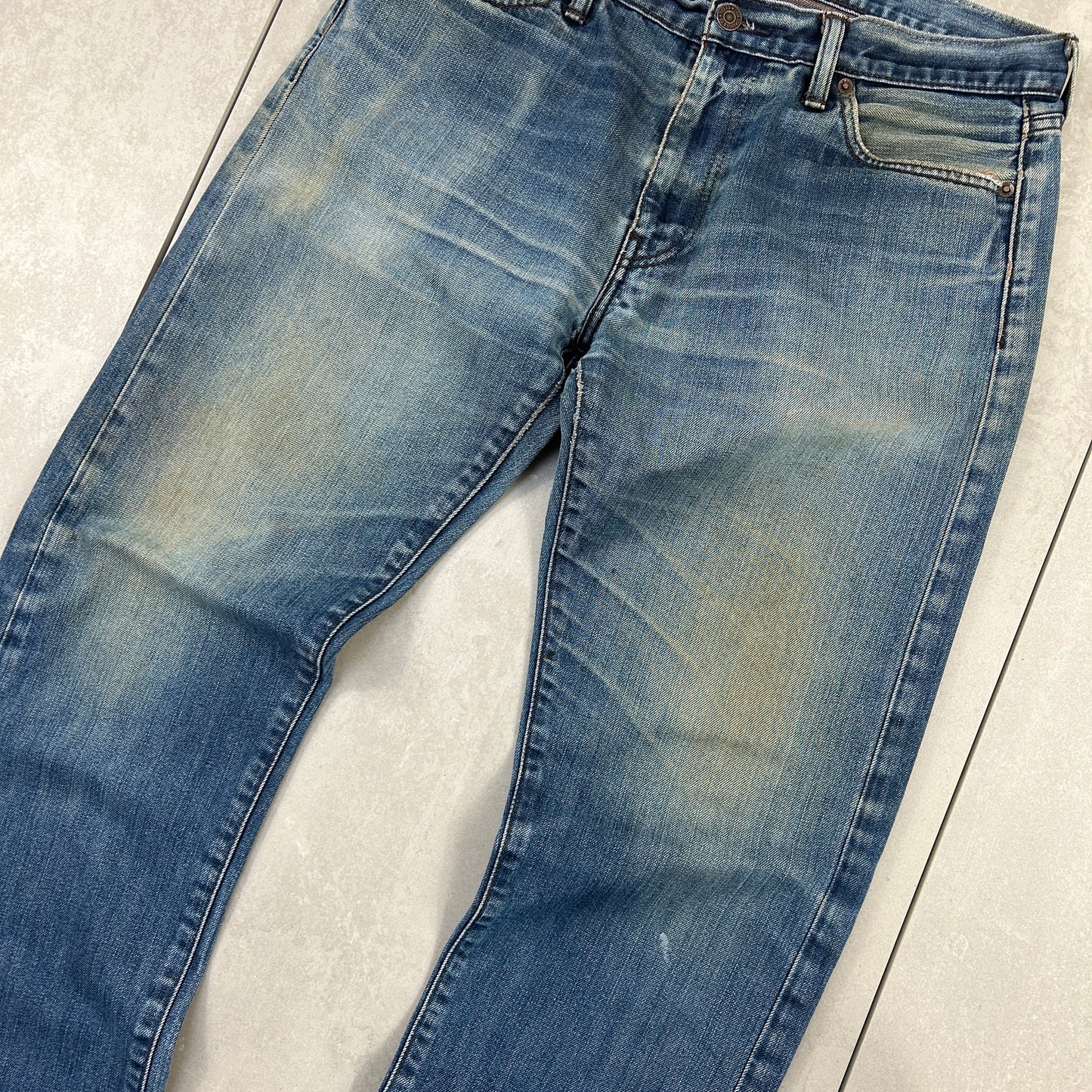 Vintage Levis 504 Straight Blue Denim Jeans - 33