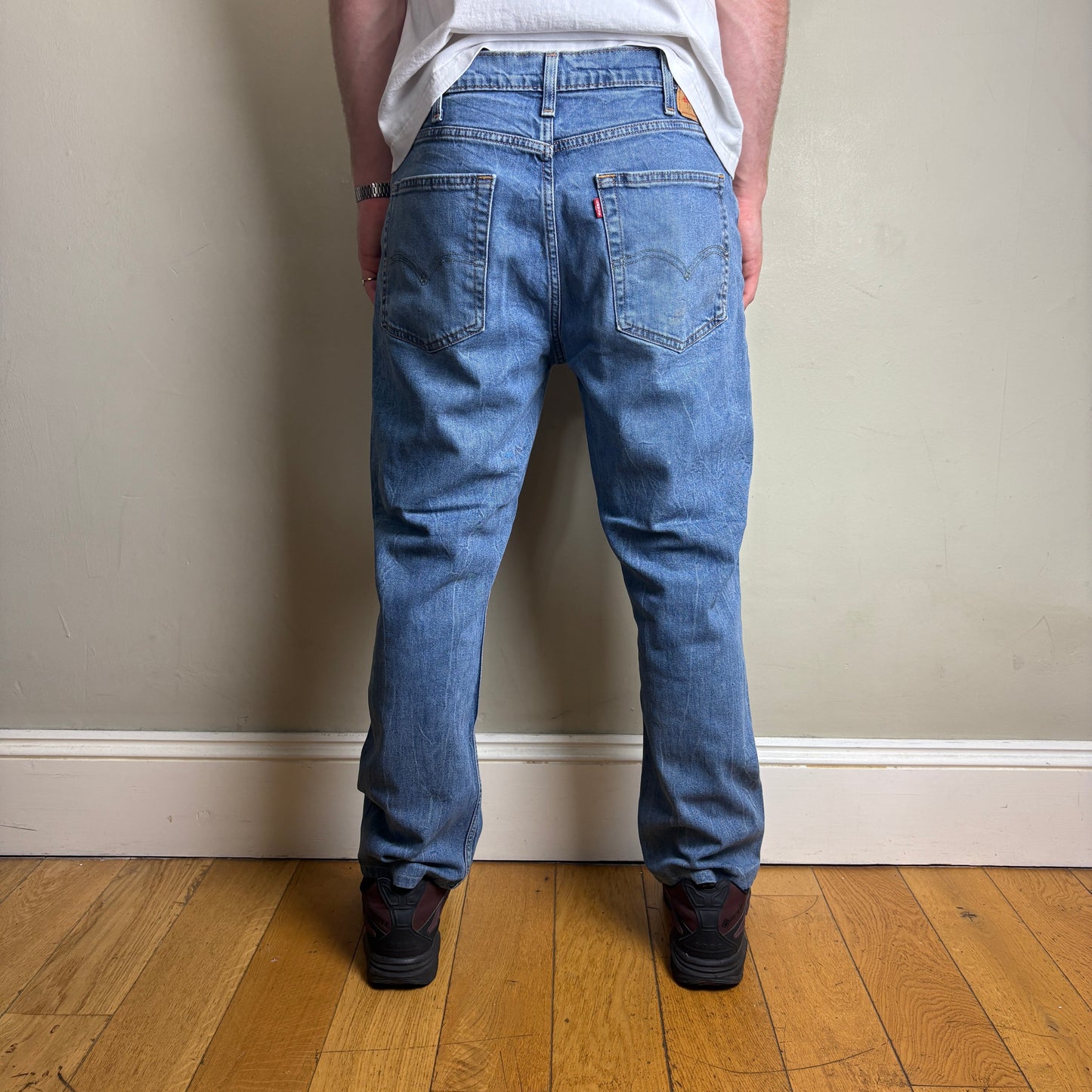 Vintage Levis 514 Straight Blue Denim Jeans - 38S