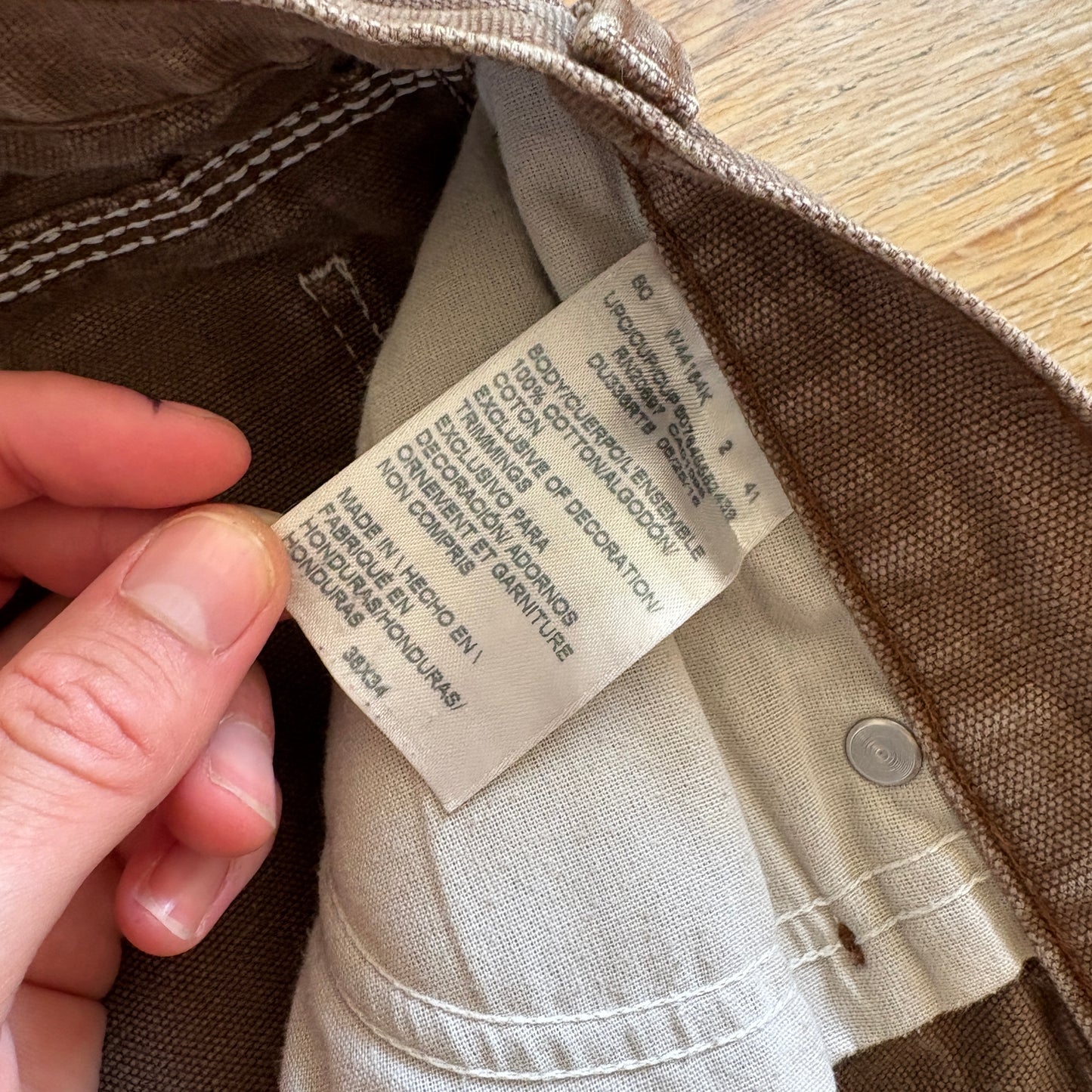 Vintage Dickies Brown Workwear Carpenter Baggy Trousers - 38