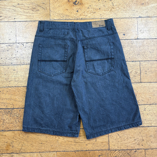 Vintage D Max Embroidered Black Hip Hop Baggy Shorts Jorts - 34