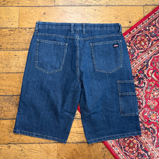 Vintage Dickies Workwear Carpenter Blue Baggy Jorts Shorts - 36