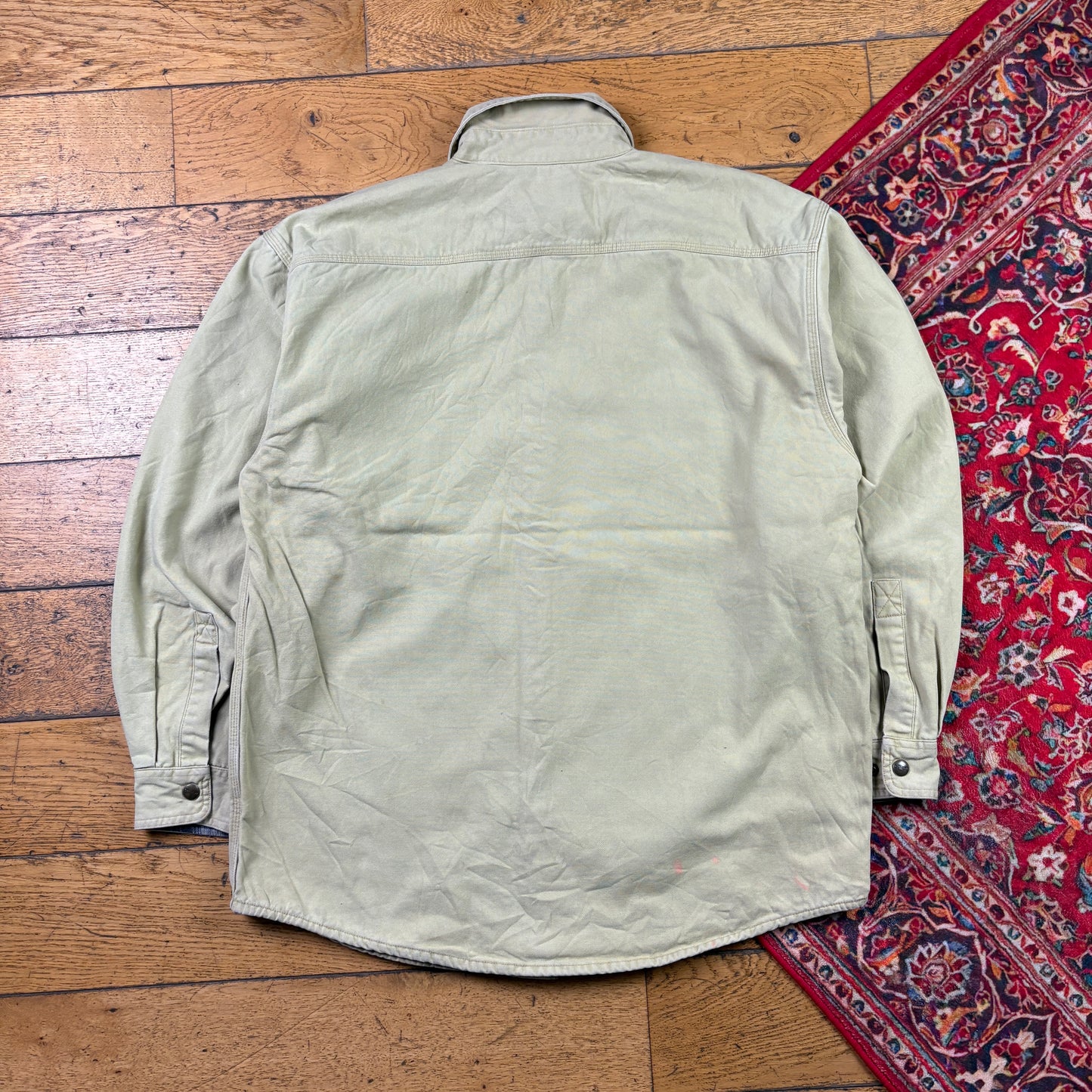 Vintage Carhartt Cream Chore Workwear Jacket - M