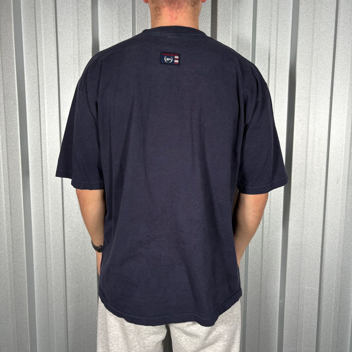 Phat Farm Navy Hip Hop Graphic T Shirt - L