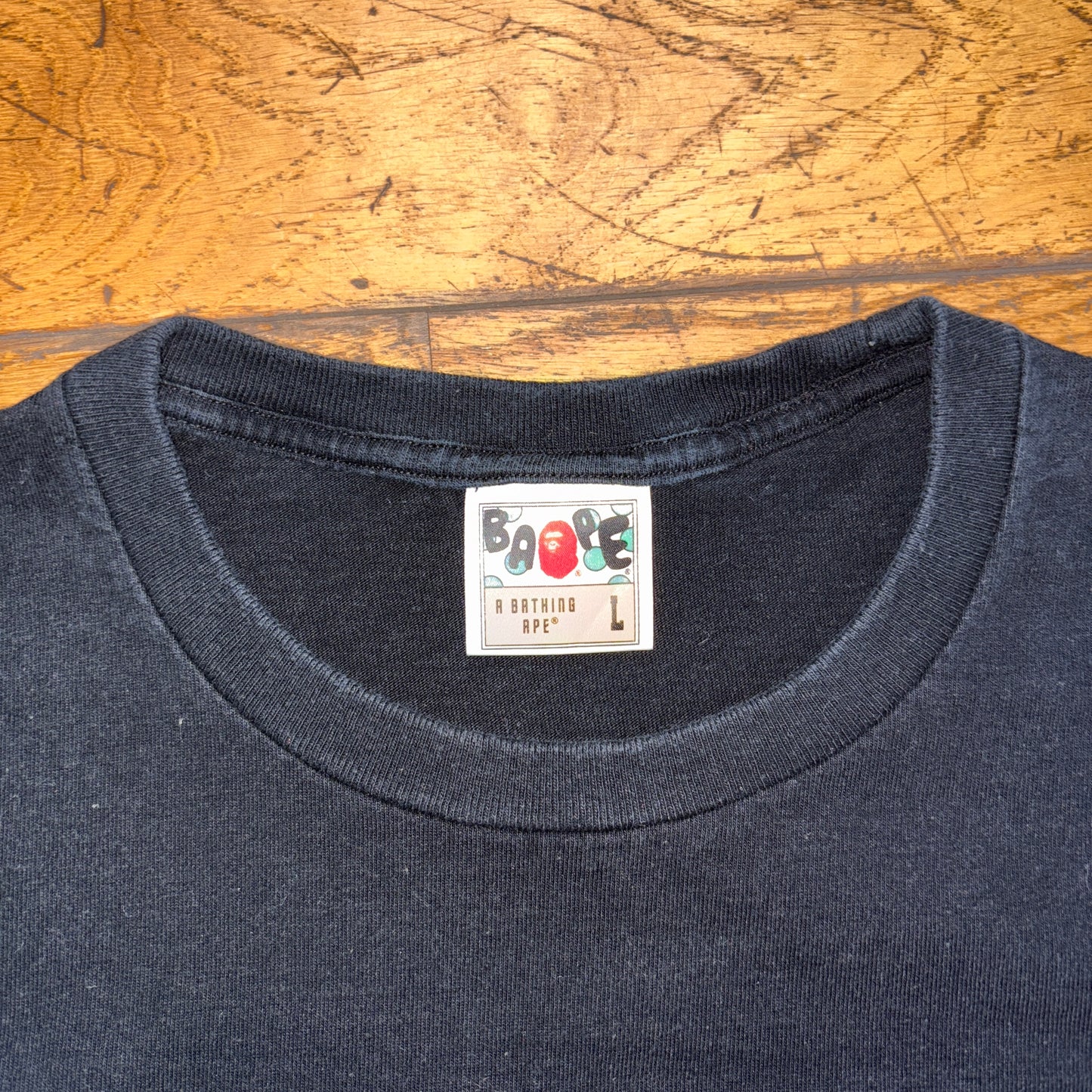 Vintage Bape Bathing Ape New York Black Graphic T-Shirt - S
