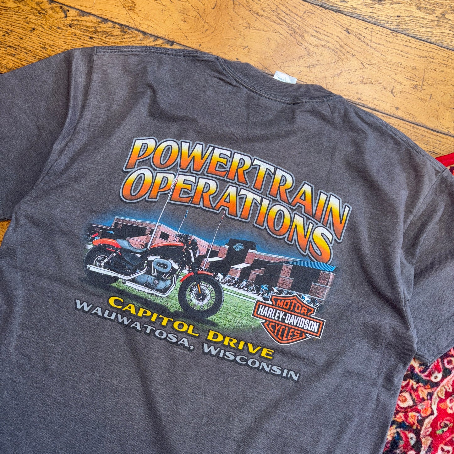 Vintage 2006 Harley Davidson Grey Graphic T-Shirt - M