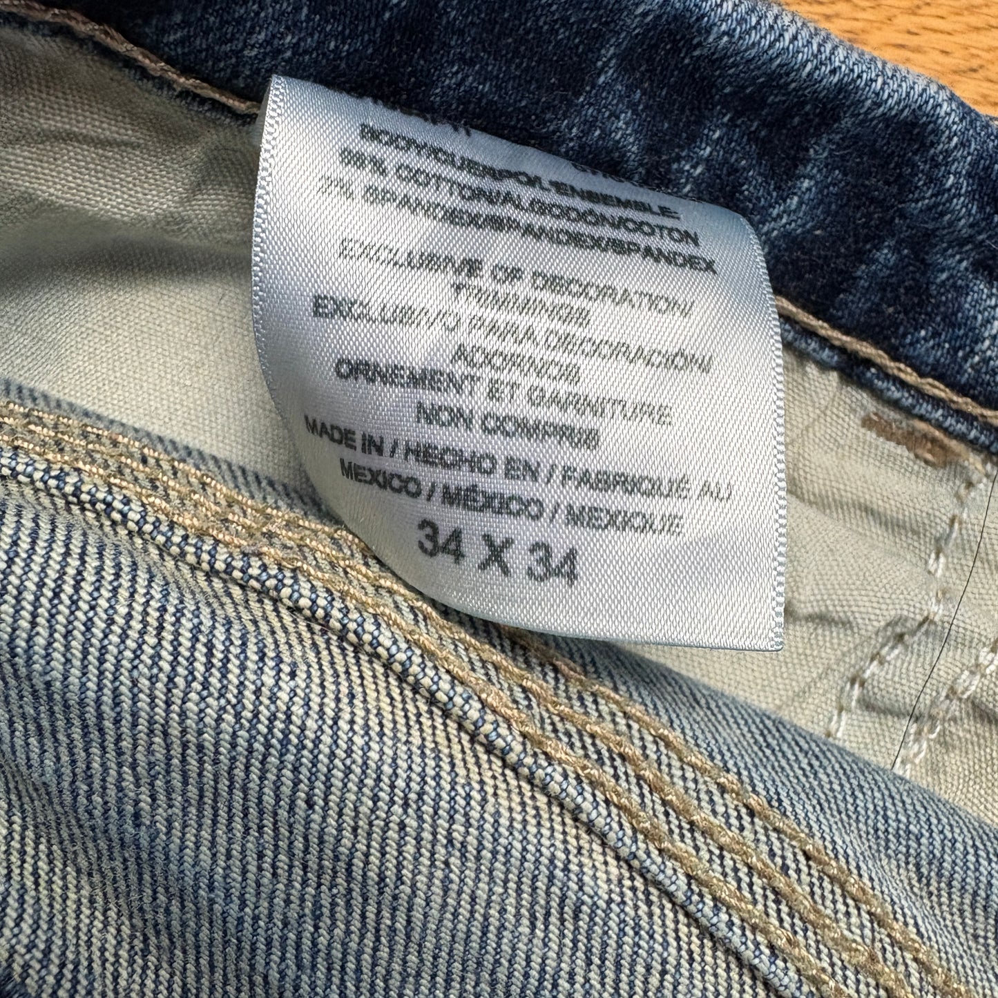 Vintage Dickies Workwear Carpenter Baggy Blue Jeans - 38L