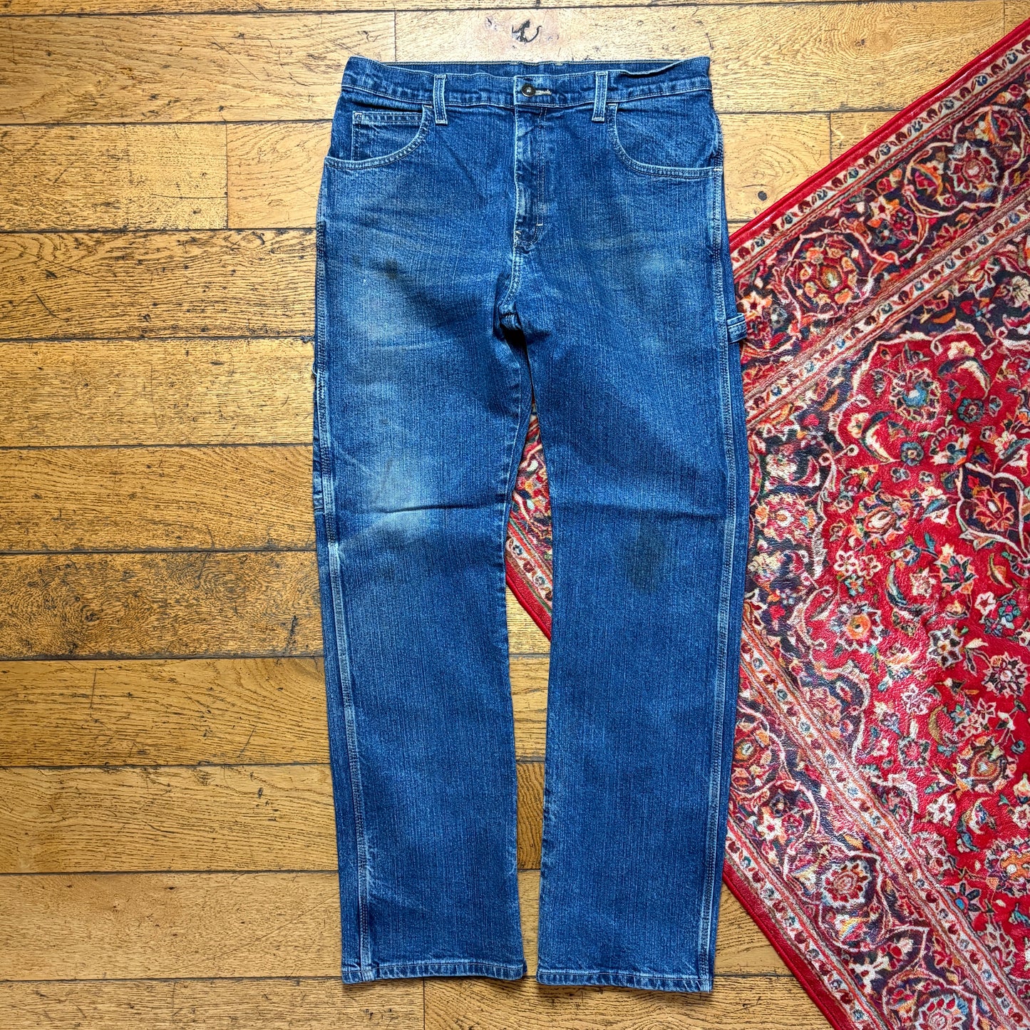 Vintage Dickies Workwear Carpenter Straight Blue Jeans - 36R