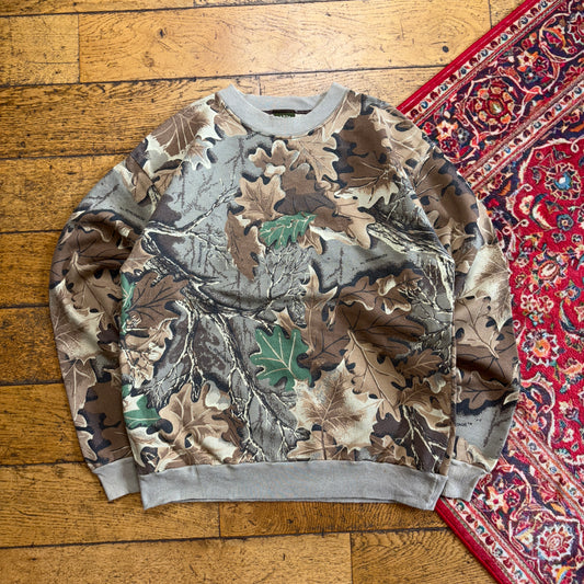 Vintage Realtree Camo Green Sweatshirt - S