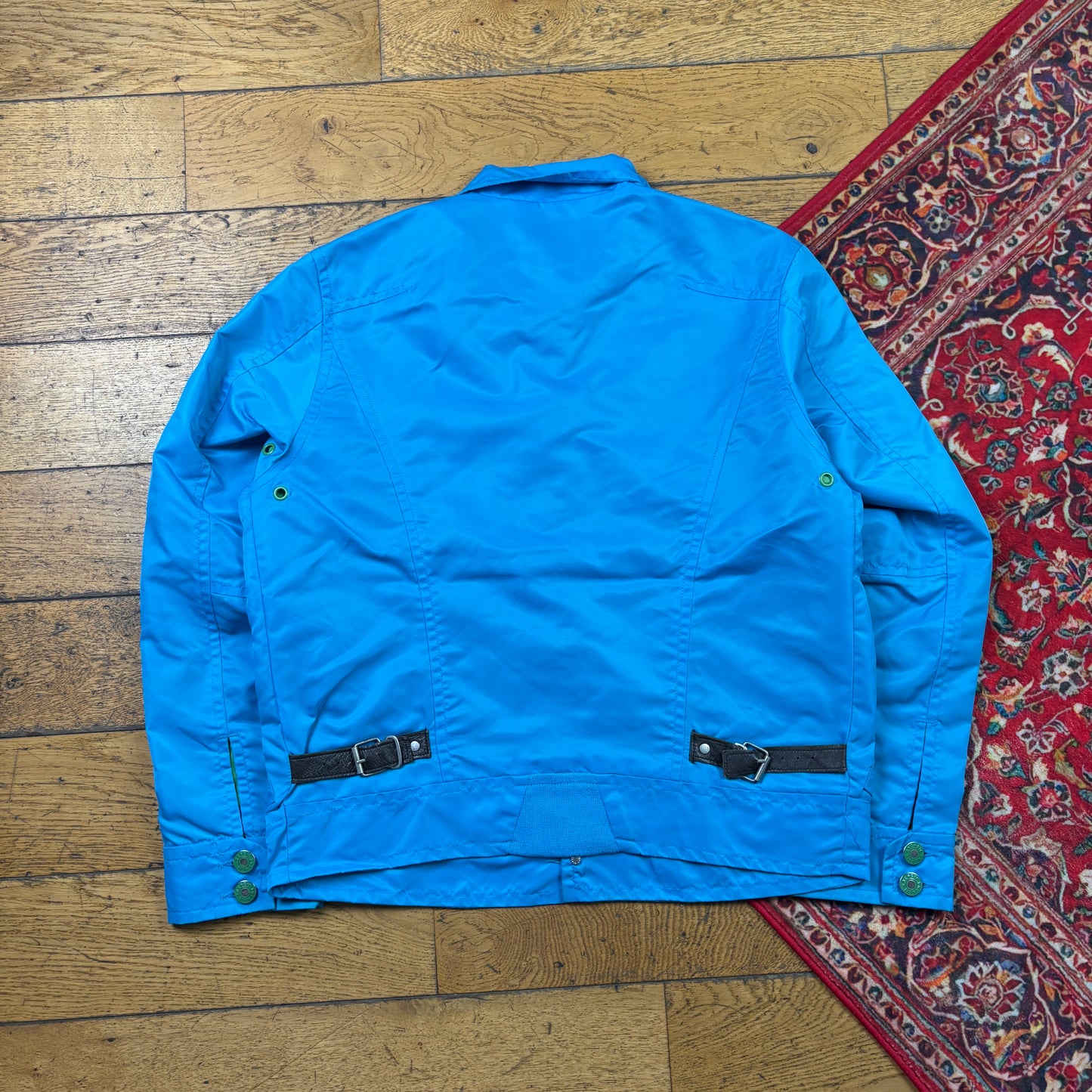 Vintage Energie Blue Skate Nylon Harrington Jacket - XL
