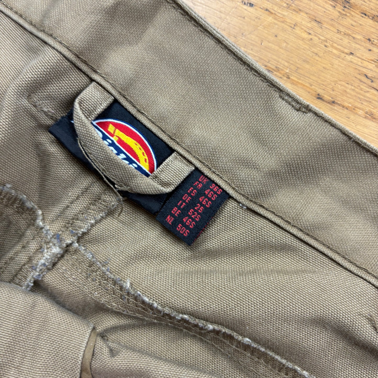 Vintage Dickies Brown Workwear Carpenter Baggy Trousers - 38