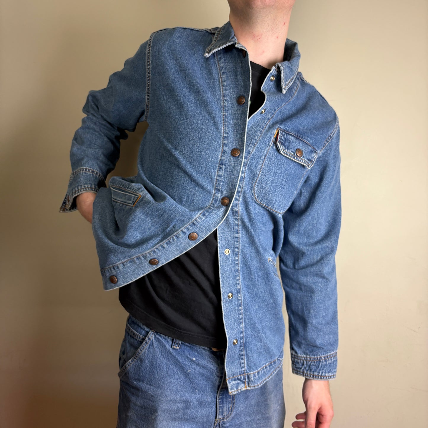 Vintage Levi’s Denim Blue Chore Utility Jacket - L