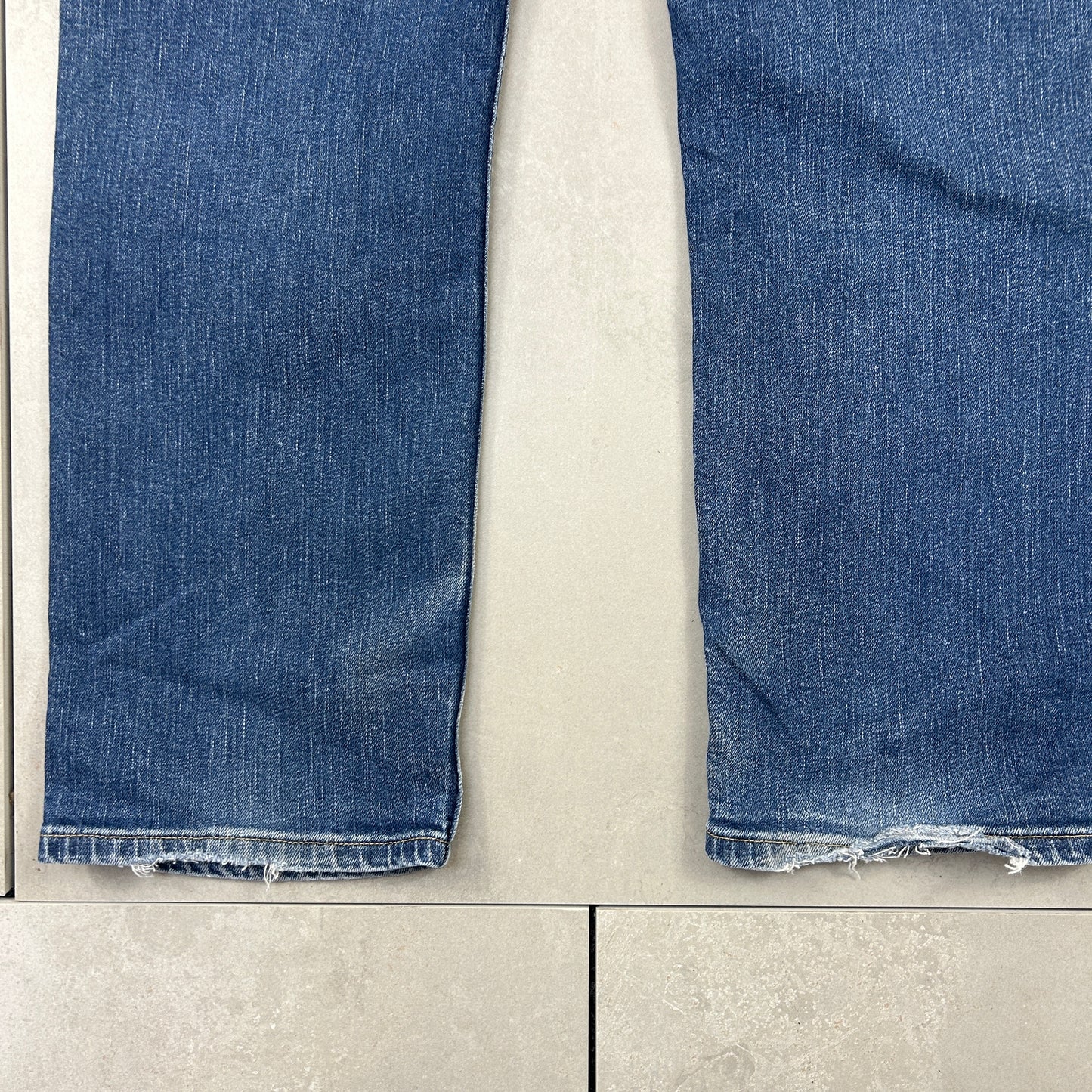 Vintage Lee Straight Blue Denim Jeans - 38