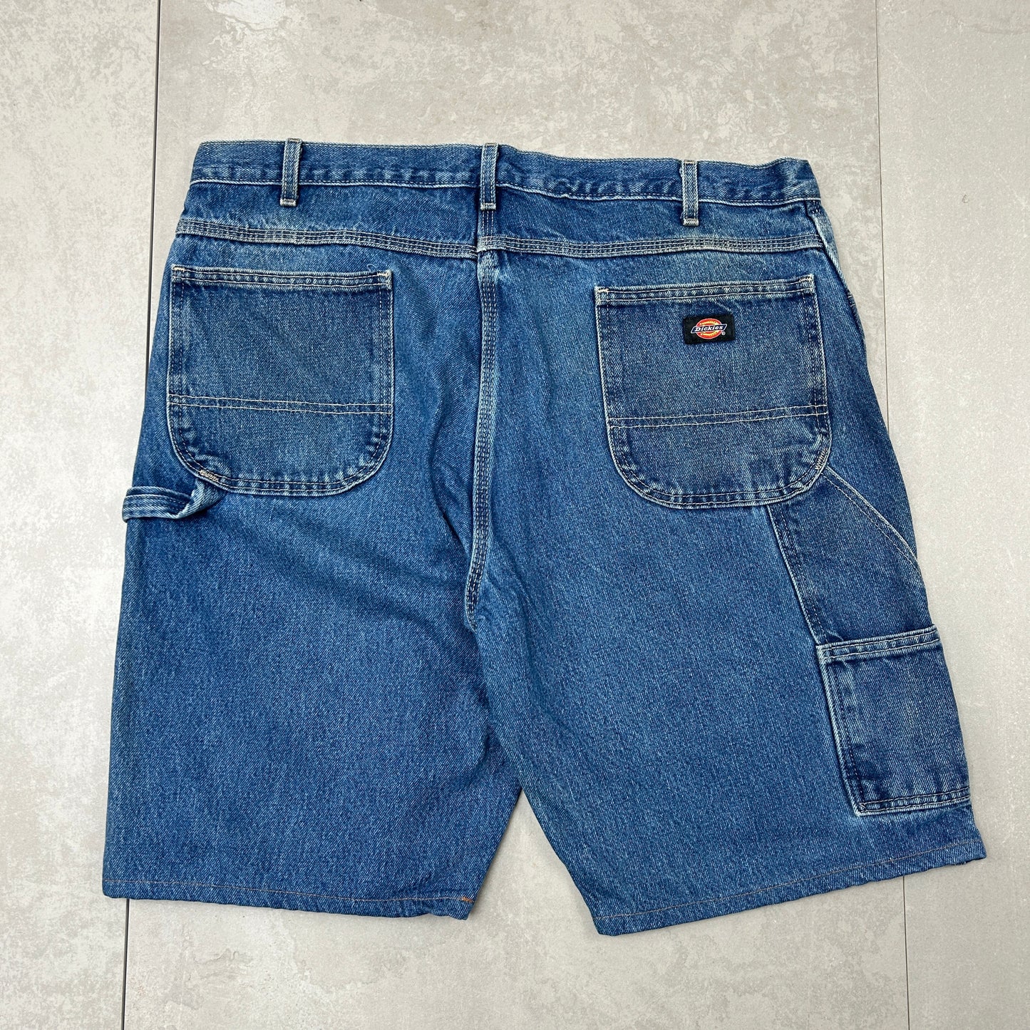 Vintage Dickies Workwear Carpenter Blue Baggy Shorts - 40