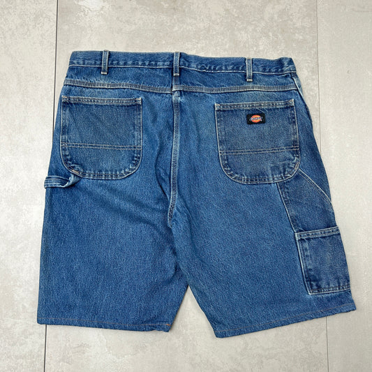 Vintage Dickies Workwear Carpenter Blue Baggy Shorts - 40